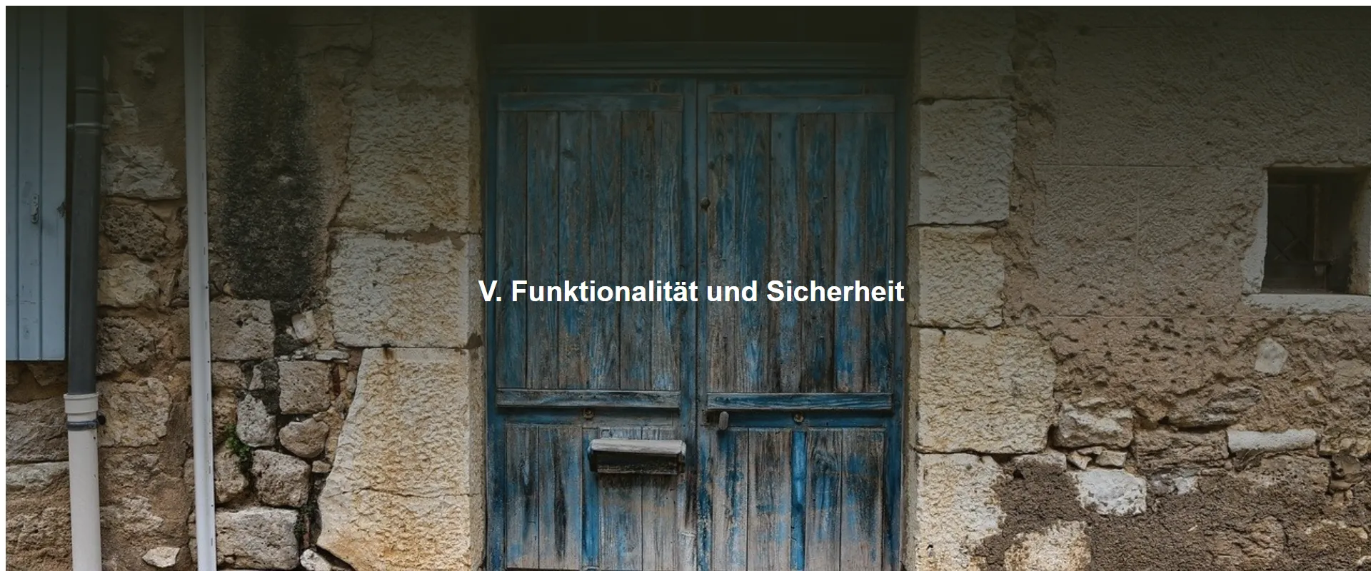 Funktionalität und Sicherheit